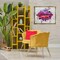 Stupell Industries Urban Graffiti Lips Framed Floater Canvas Wall Art Design by Reinders